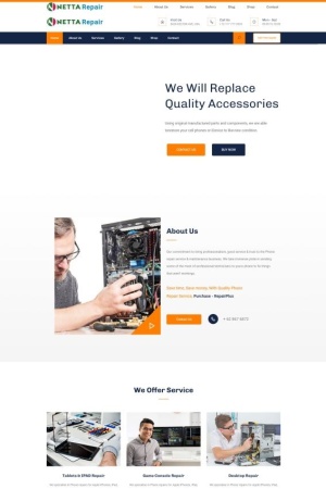 電子產品維修服務公司網站模板-Toy模板網編號5774